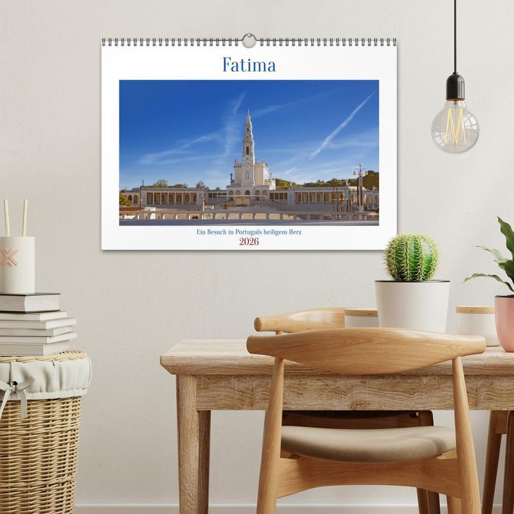 Produktbild: Fatima: Ein Besuch in Portugals heiligem Herz (Wandkalender 2026 DIN A3 quer), CALVENDO Monatskalender