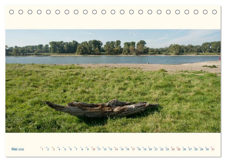 Produktbild: Am Rhein - Urdenbacher K&auml;mpe (Tischkalender 2026 DIN A5 quer), CALVENDO Monatskalender