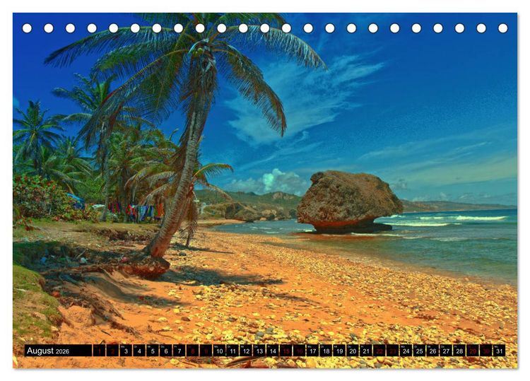 Produktbild: Barbados (Tischkalender 2026 DIN A5 quer), CALVENDO Monatskalender