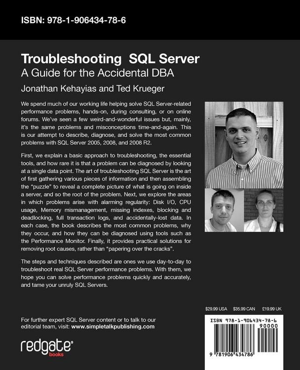 Produktbild: Troubleshooting SQL Server - A Guide for the Accidental DBA