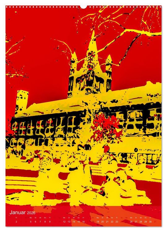 Produktbild: Pop-Artiges K&ouml;ln (hochwertiger Premium Wandkalender 2026 DIN A2 hoch), Kunstdruck in Hochglanz