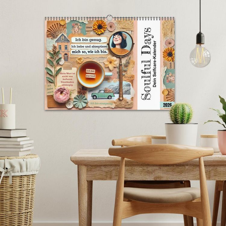 Produktbild: Soulful Days - Dein Selfcare-Kalender (Wandkalender 2026 DIN A3 quer), CALVENDO Monatskalender