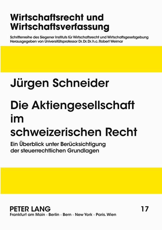 Produktbild: Die Aktiengesellschaft im schweizerischen Recht
