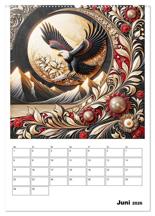Produktbild: Tierische Mondlichtmagie (Wandkalender 2026 DIN A2 hoch), CALVENDO Monatskalender