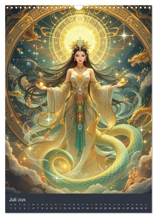 Produktbild: G&ouml;ttinnen im chinesischem Stil (Wandkalender 2026 DIN A3 hoch), CALVENDO Monatskalender