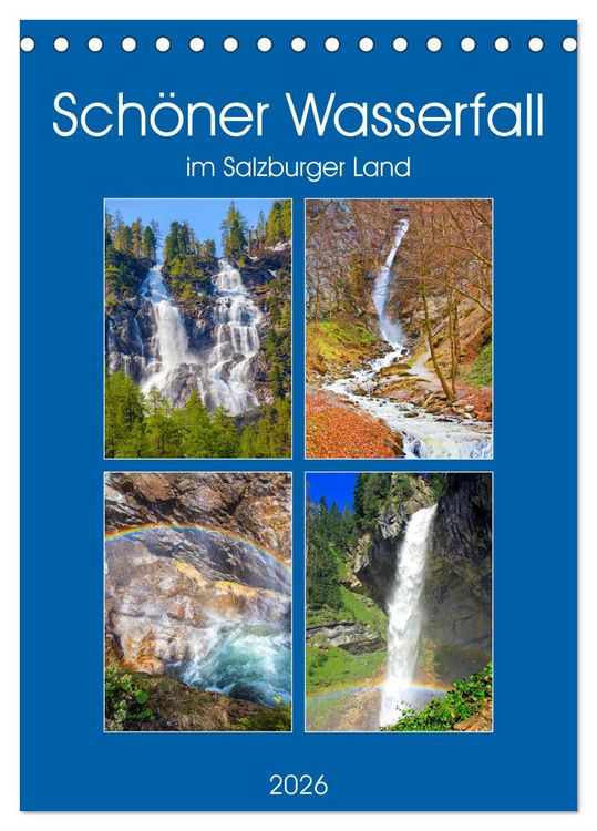 Produktbild: Sch&ouml;ner Wasserfall (Tischkalender 2026 DIN A5 hoch), CALVENDO Monatskalender