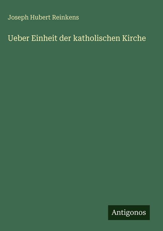 Produktbild: Ueber Einheit der katholischen Kirche