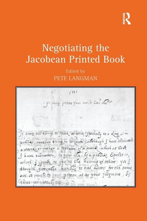 Produktbild: Negotiating the Jacobean Printed Book