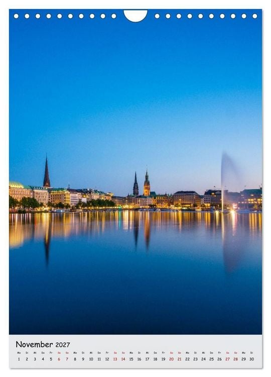 Produktbild: Hamburg - Hanseatische Eleganz (Wandkalender 2027 DIN A4 hoch), CALVENDO Monatskalender