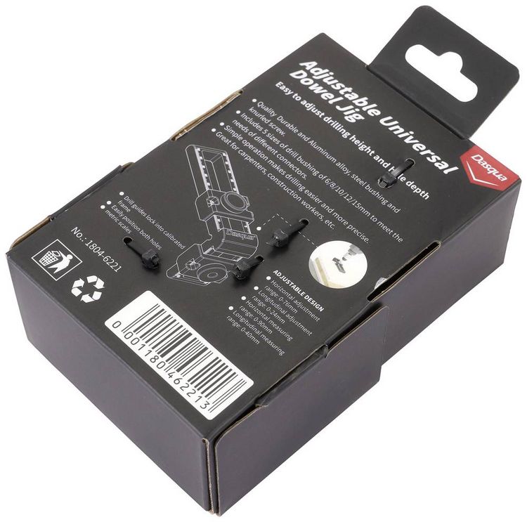Produktbild: Dasqua 1804-6221 Verstellbare Universal-D&uuml;bellehre Aluminiumlegierung, Edelstahl 210mm 1St.