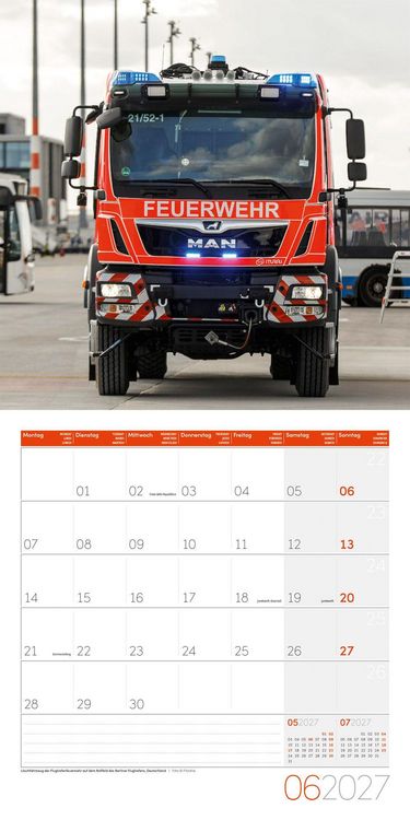 Produktbild: Feuerwehr Kalender 2027 - 30x30 - Art12