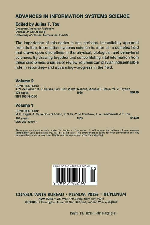 Produktbild: Advances in Information Systems Science