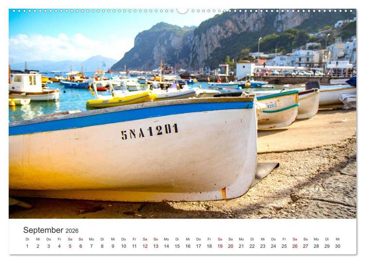 Produktbild: Capri - Im Golf von Neapel. (hochwertiger Premium Wandkalender 2026 DIN A2 quer), Kunstdruck in Hochglanz