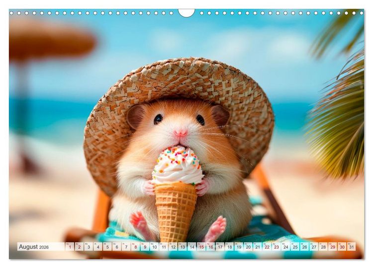Produktbild: Hamster auf Reisen (Wandkalender 2026 DIN A3 quer), CALVENDO Monatskalender