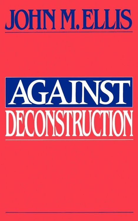 Produktbild: Against Deconstruction
