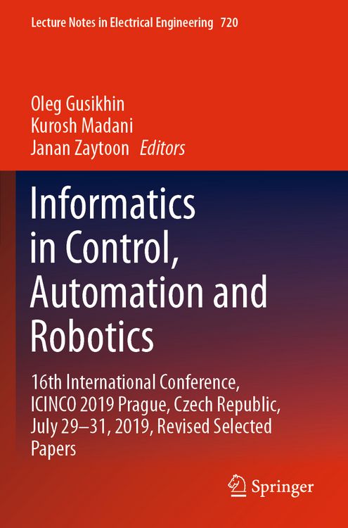 Produktbild: Informatics in Control, Automation and Robotics