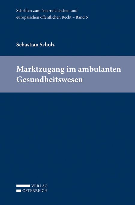 Produktbild: Marktzugang im ambulanten Gesundheitswesen