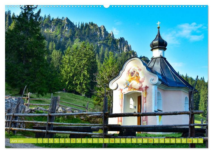 Produktbild: Kirchen und Kapellen in Bayern (Wandkalender 2026 DIN A2 quer), CALVENDO Monatskalender