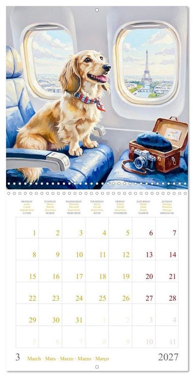 Produktbild: Dachshund Happiness (Wall Calendar 2027 12 &times; 12 Inch) CALVENDO 12 Month Wall Calendar