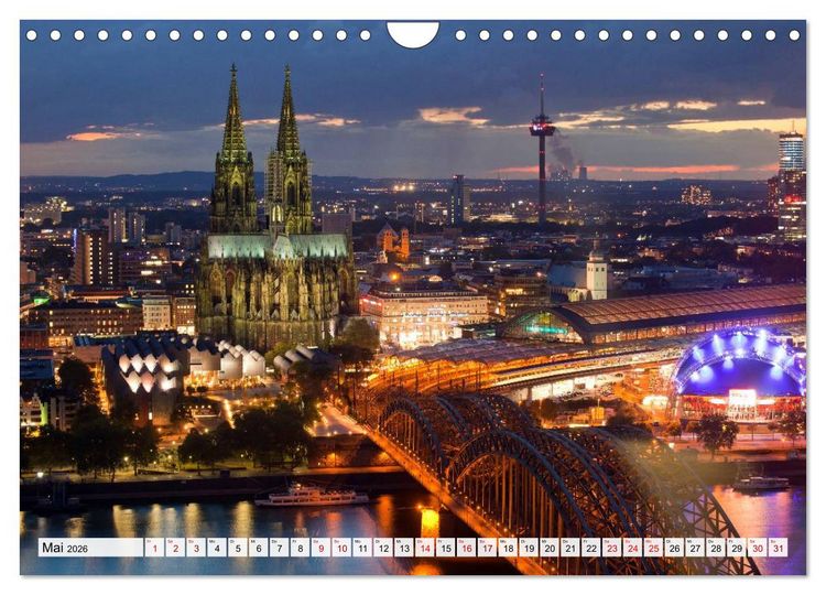 Produktbild: Deutsche Stadtansichten (Wandkalender 2026 DIN A4 quer), CALVENDO Monatskalender