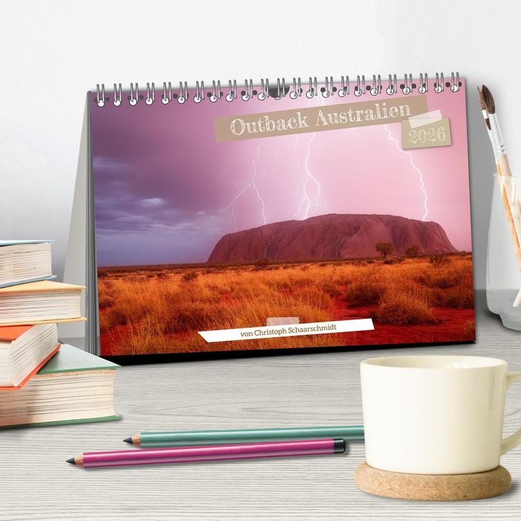 Produktbild: Outback Australien (Tischkalender 2026 DIN A5 quer), CALVENDO Monatskalender
