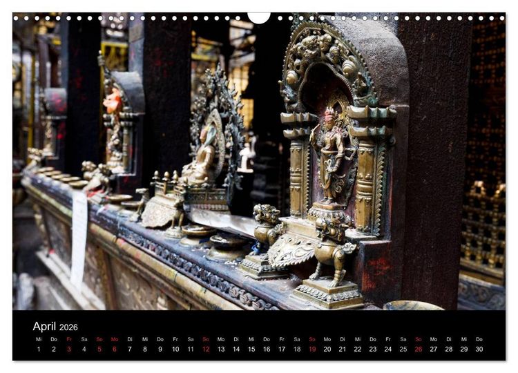 Produktbild: Nepal-Das Kathmandu-Tal nach dem Beben (Wandkalender 2026 DIN A3 quer), CALVENDO Monatskalender