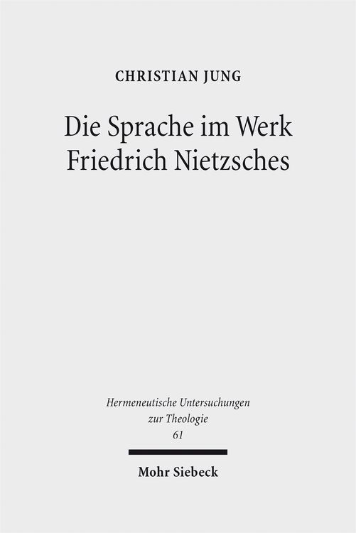 Produktbild: Die Sprache im Werk Friedrich Nietzsches