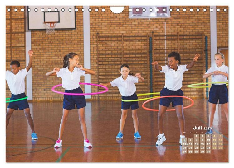 Produktbild: Hula-Hoop: Spa&szlig;, Sport und Fitness mit Hula Hoop Reifen (Wandkalender 2026 DIN A4 quer), CALVENDO Monatskalender