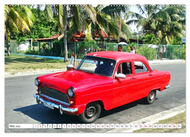 Produktbild: FORD CONSUL - Ein britischer Klassiker in Kuba (hochwertiger Premium Wandkalender 2026 DIN A2 quer), Kunstdruck in Hochglanz