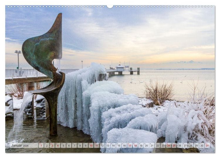 Produktbild: Momente am Bodensee (hochwertiger Premium Wandkalender 2026 DIN A2 quer), Kunstdruck in Hochglanz