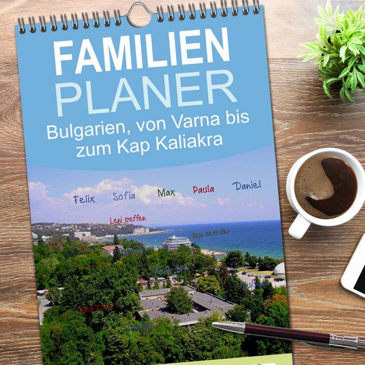 Produktbild: Familienplaner 2026 - Bulgarien, von Varna bis zum Kap Kaliakra mit 5 Spalten (Wandkalender, 21 x 45 cm) CALVENDO
