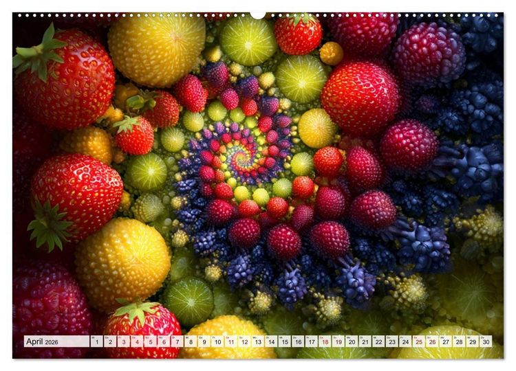 Produktbild: Fibonacci&rsquo;s Garten (hochwertiger Premium Wandkalender 2026 DIN A2 quer), Kunstdruck in Hochglanz
