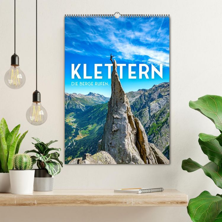Produktbild: Klettern - Die Berge rufen. (Wandkalender 2026 DIN A2 hoch), CALVENDO Monatskalender