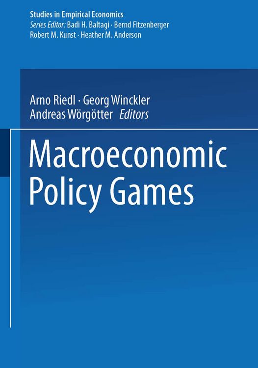 Produktbild: Macroeconomic Policy Games