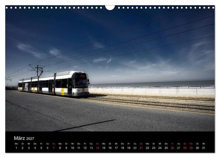 Produktbild: Kusttram Belgien (Wandkalender 2027 DIN A3 quer), CALVENDO Monatskalender
