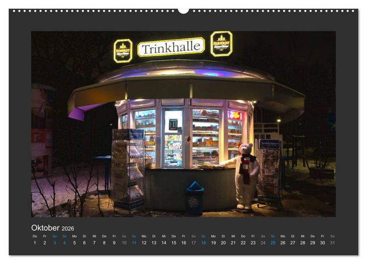 Produktbild: FRANKFURT - Nachtlichter 2026 (Wandkalender 2026 DIN A2 quer), CALVENDO Monatskalender