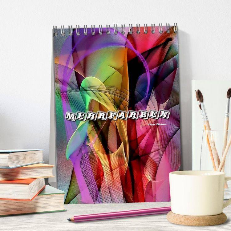 Produktbild: Mehrfarben von Nico Bielow (Tischkalender 2027 DIN A5 hoch), CALVENDO Monatskalender