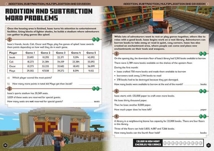 Produktbild: Minecraft Maths Ages 9-10