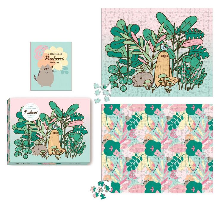 Produktbild: Pusheen 2-In-1 Double-Sided 500-Piece Puzzle