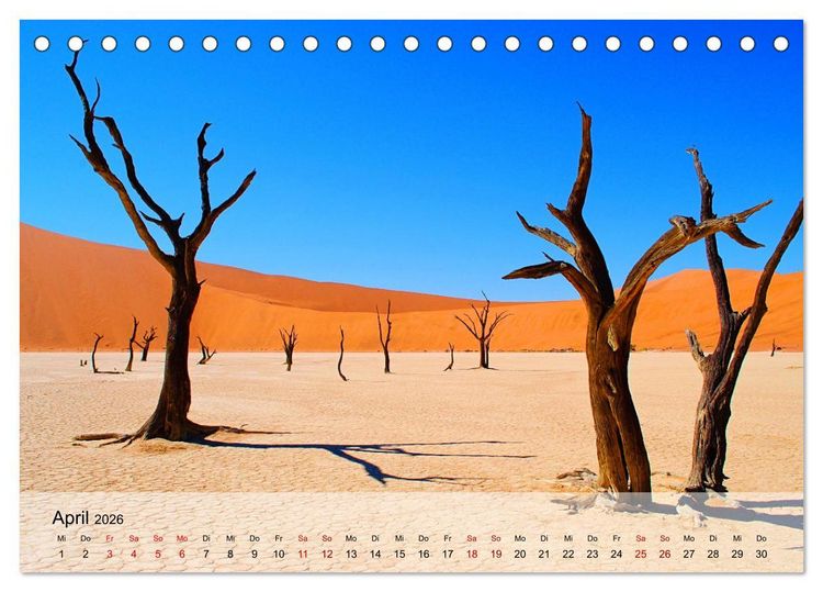Produktbild: Magische Farbspiele der W&uuml;ste (Tischkalender 2026 DIN A5 quer), CALVENDO Monatskalender