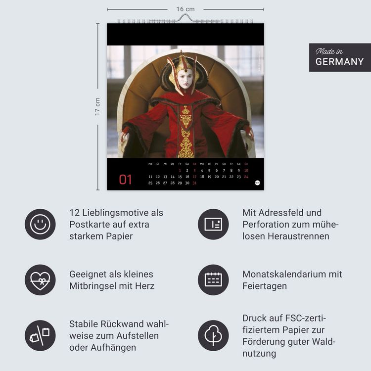 Produktbild: Star Wars Postkartenkalender 2027