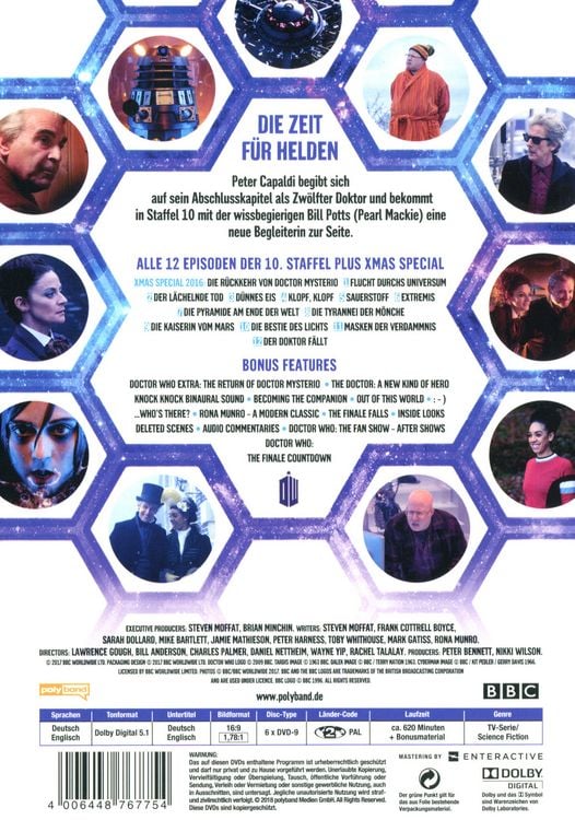 Produktbild: Doctor Who - Die komplette 10. Staffel [6 DVDs]