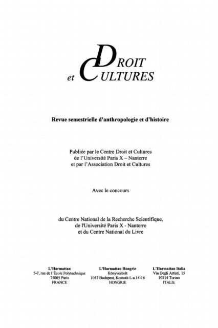 Produktbild: Droit et culture no. 49