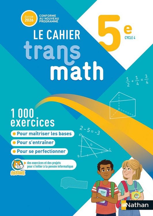 Produktbild: Transmath ; 5e ; le Cahier Eleve (Edition 2026)