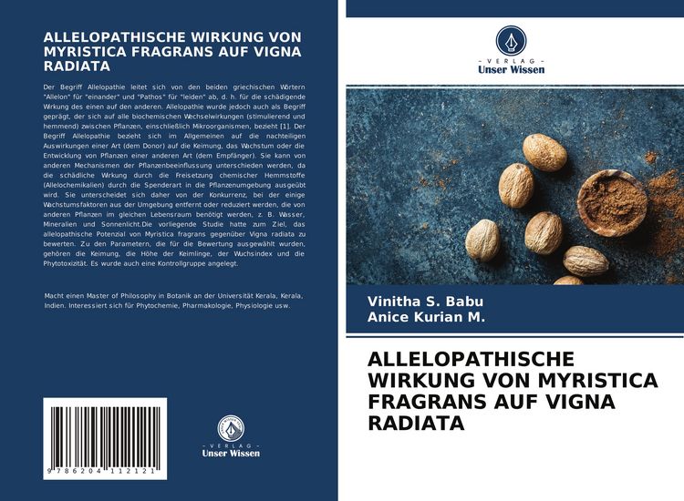 Produktbild: Allelopathische Wirkung von Myristica Fragrans Auf Vigna Radiata