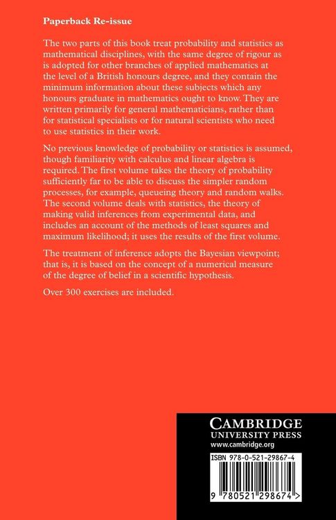 Produktbild: Introduction to Probability and Statistics from a Bayesian Viewpoint, Part 1, Probability