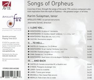 Produktbild: Songs of Orpheus