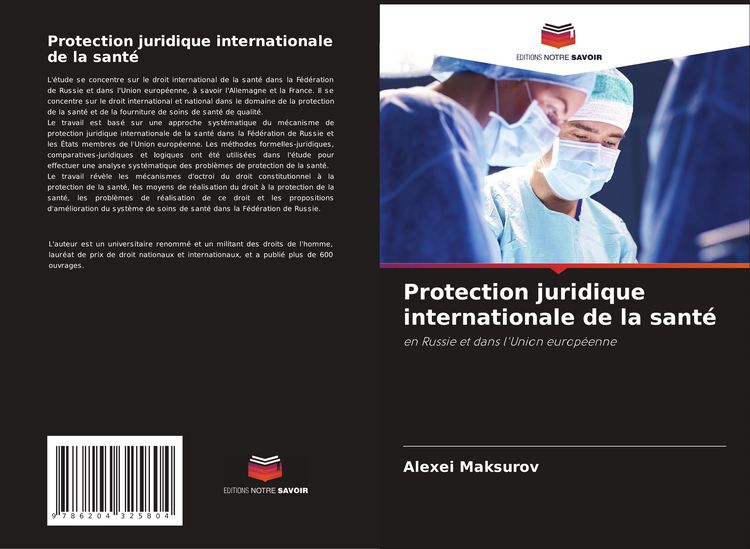 Produktbild: Protection juridique internationale de la sant&eacute;