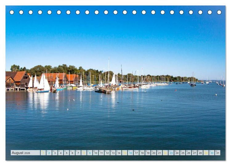 Produktbild: Vom Schiff aus gesehen - Mit dem Dampfer auf dem Ammersee (Tischkalender 2026 DIN A5 quer), CALVENDO Monatskalender