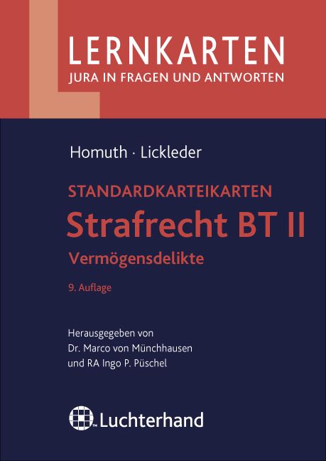 Produktbild: Strafrecht BT II - Verm&ouml;gensdelikte
